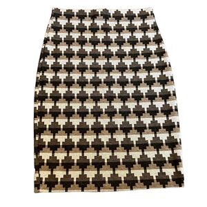 Bar III houndstooth printed pencil skirt size Large